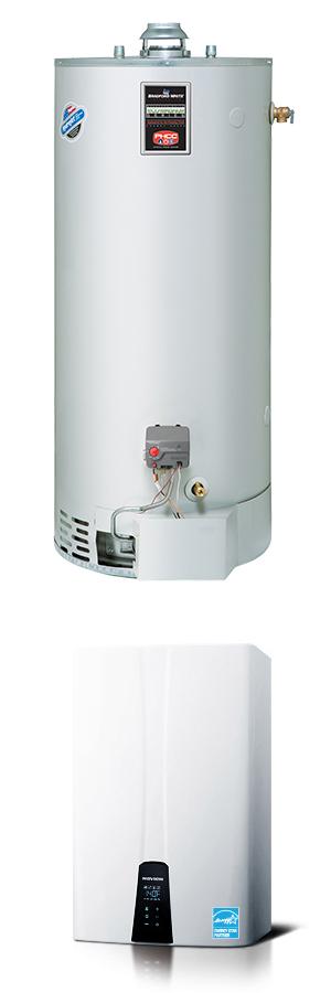 Bradford White water heater and Rinnai tankless water heater. AEM Mechnical Services, Inc. Hutchinson, MN 55350